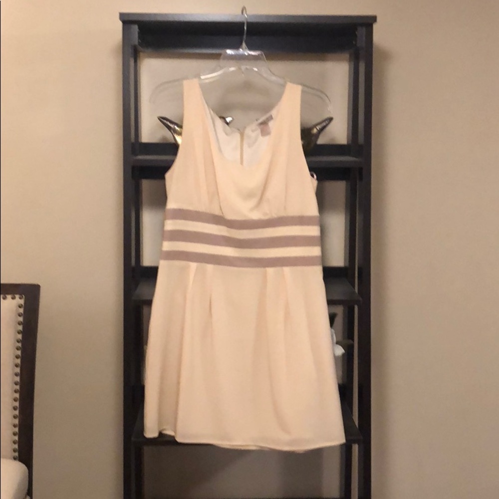 Cream mini dress